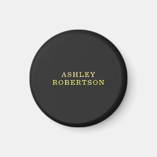 Minimalistisk Snyggt för Professionell av namn Grå Magnet