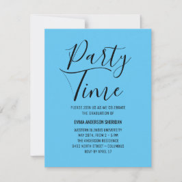 Minimalistisk Snyggt, svart och vit grad Party OSA Kort