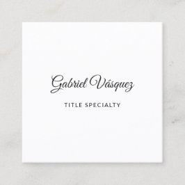 Minimalistisk Snyggt Vibe Fyrkantigt Visitkort