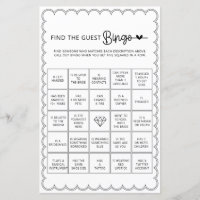 Minimalistisk sök efter gästbingo-möhippa