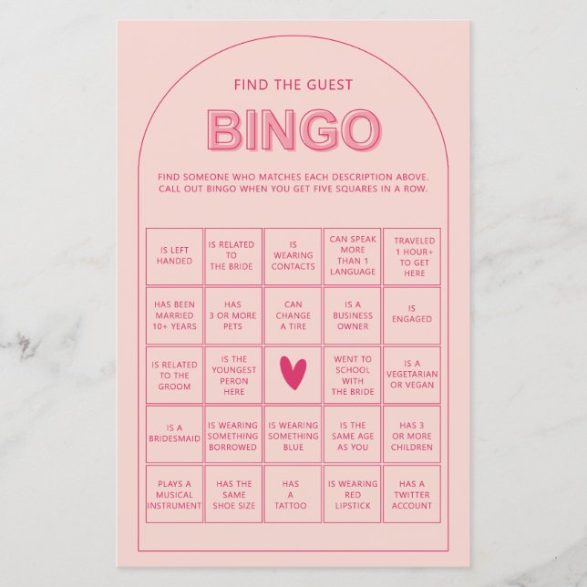 Minimalistisk sök efter gästbingo-möhippa (Framsida)