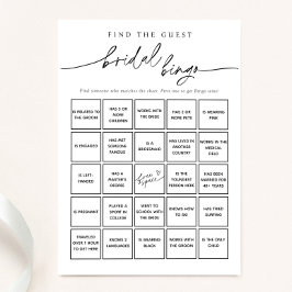 Minimalistisk sökning efter Bingo-spelkort för gäs Inbjudningar
