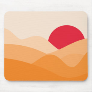 Minimalistisk Sol-Orange Musmatta