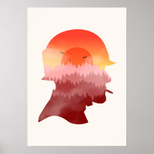 Minimalistisk soldat poster