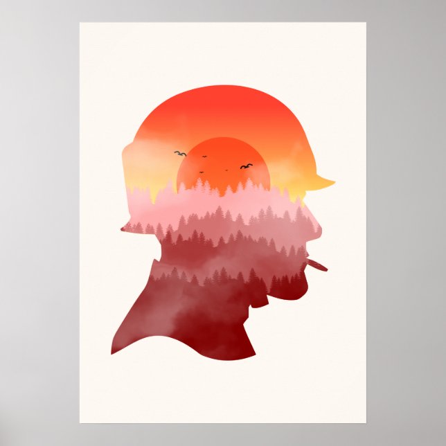 Minimalistisk soldat poster (Framsidan)
