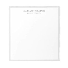 Minimalistisk Solid Grått Gräns Office-Professione Anteckningsblock