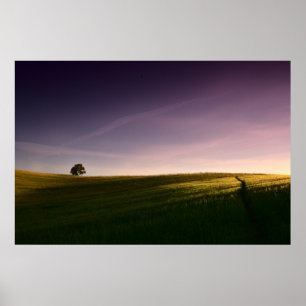 Minimalistisk solnedgång (gammal Linslade 9111) Po Poster