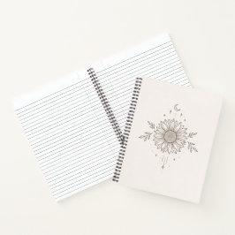 Minimalistisk solros- och månedesign