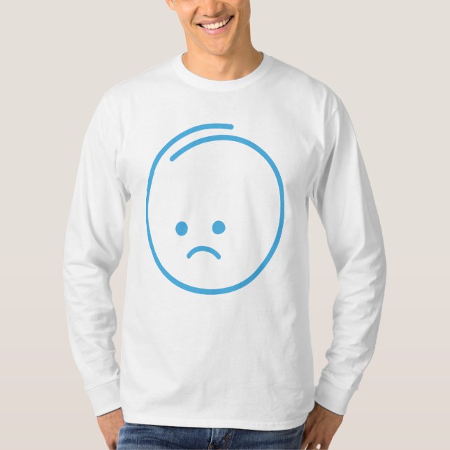 Minimalistisk Sorg Ikon T Shirt (Framsida)