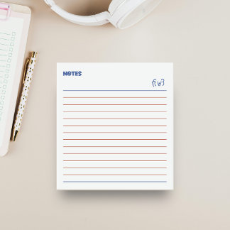 Minimalistisk söt björn anteckningar anteckningsblock