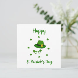 Minimalistisk Söt Glad St. Patrick's Day Inbjudningar