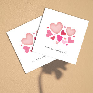 Minimalistisk söt hjärtas pojkvän valentinskort inbjudningar