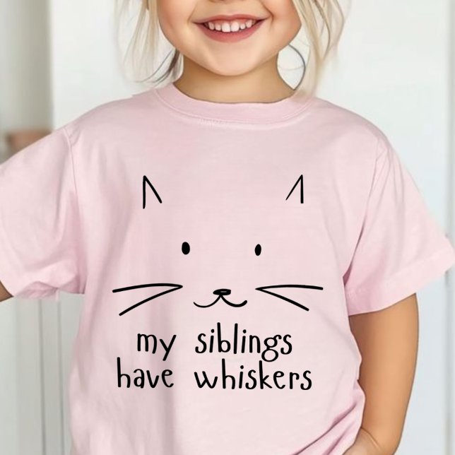 Minimalistisk söt katt ansiktskontur t shirt (Skapare uppladdad)