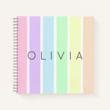 Minimalistisk söt pastellregnbåge multifärgad rand