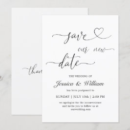 Minimalistisk Spara av Elegant vårt nya uppskjutna Inbjudningar