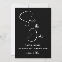 Minimalistisk Spara datum Handskriven stil Inbjudningar