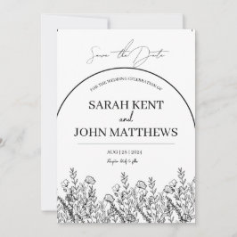 Minimalistisk Spara datum-inbjudan Inbjudningar