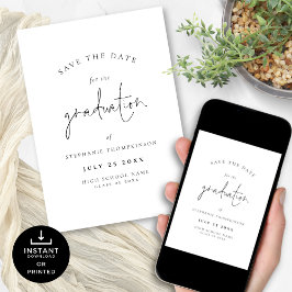 Minimalistisk spara datumet 2024 Studenten