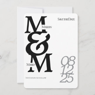 Minimalistisk Spara datuminbjudan Datumet