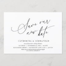 Minimalistisk, Spara vårt nya datum, Ändra datumet