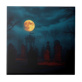 Minimalistisk spindelnäts Halloween keramisk kakel