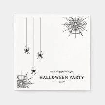 Minimalistisk spindlar och Spindelnät Halloween