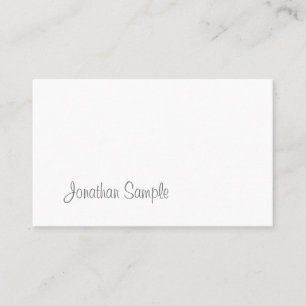 Minimalistisk standardstil för handskriven Chic Visitkort