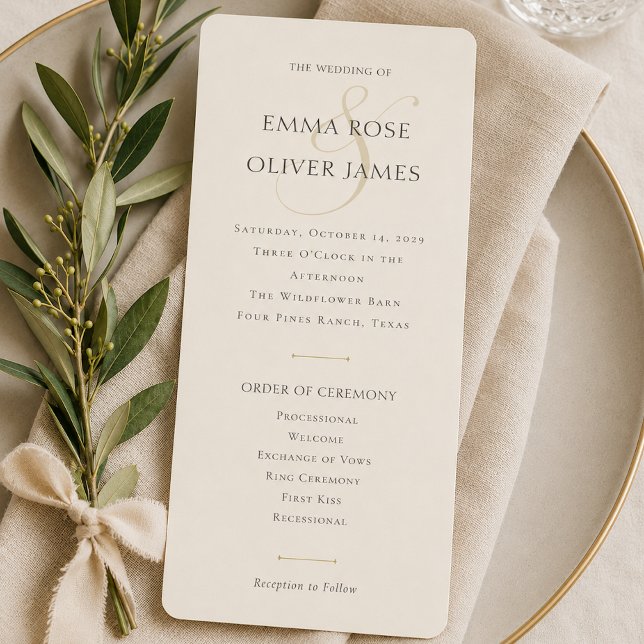 Minimalistisk stilren vigselmonogram program (Minimalist Stylish Wedding Monogram Program)
