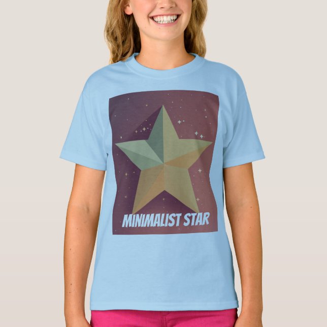 Minimalistisk stjärna t shirt (Framsida)