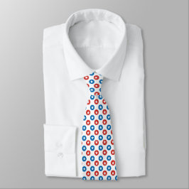 Minimalistisk stjärnmönster med patriotisk prägel  slips