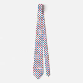 Minimalistisk stjärnmönster med patriotisk prägel slips
