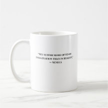 Minimalistisk Stoisk Citat Seneca Mugg