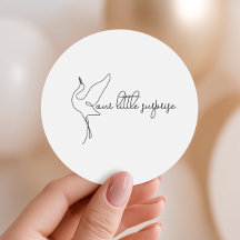 Minimalistisk Stork Neutral Barnkalas