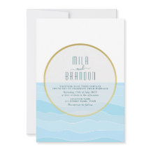 Minimalistisk stranddestination bröllop