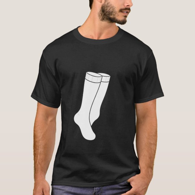 Minimalistisk Strumpa T Shirt (Framsida)