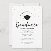 Minimalistisk Studenten Faux Guld Glitter