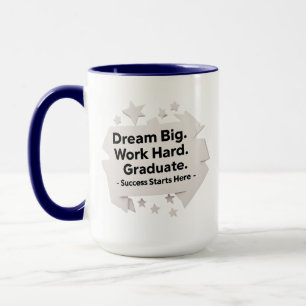 Minimalistisk Studenten Mugg - Dream Big 15oz-komb