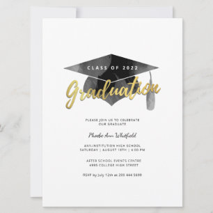 Minimalistisk Studentfest för enkel typografi Grad
