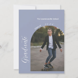 Minimalistisk studentfest på 2 bilder inbjudningar