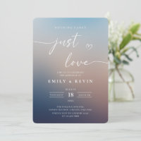 Minimalistisk suddig gradient skrift elegant bröll