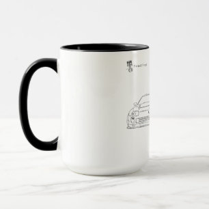 Minimalistisk Supra-mugg Piston & Gänga Mugg