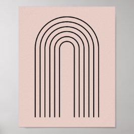 Minimalistisk svart Arch-design Poster