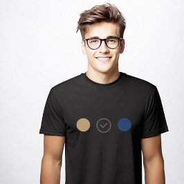 Minimalistisk svart, designer Färg-tema, svart T Shirt
