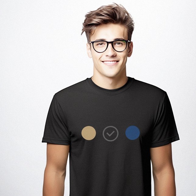 Minimalistisk svart, designer Färg-tema, svart T Shirt (Designer Color Theme Minimalist Black T-Shirt)