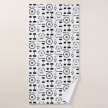 Minimalistisk svart gymutrustning