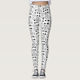 Minimalistisk svart gymutrustning leggings