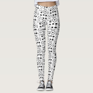 Minimalistisk svart gymutrustning leggings