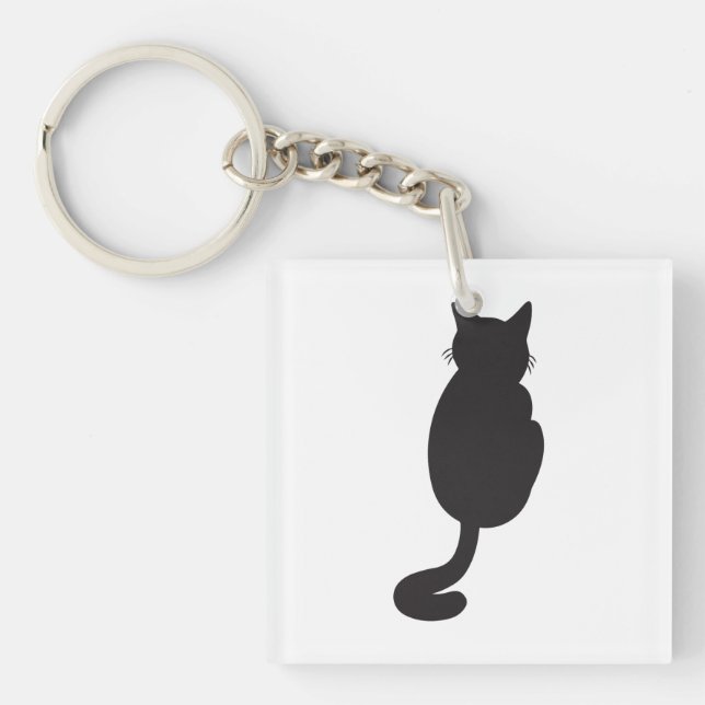 Minimalistisk svart katat Silhouette (Framsidan)