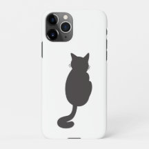 Minimalistisk svart katat Silhouette