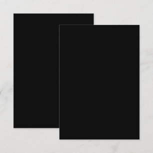 Minimalistisk svart katat Silhouette Kort